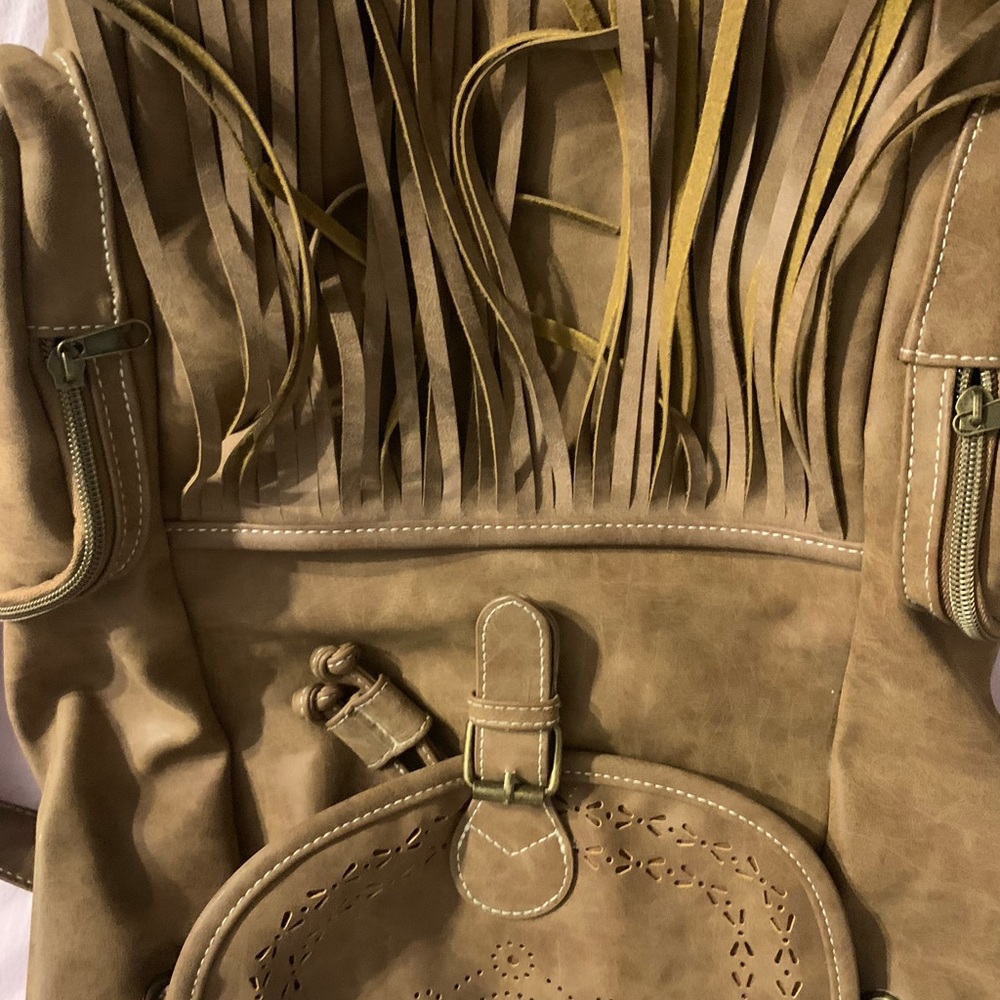 Brown backpack